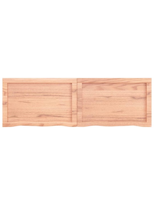 Galda virsma, gaiši brūna, 120x40x(2-6) cm, ozola masīvkoks