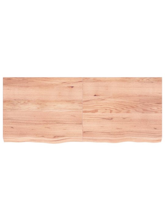Galda virsma, gaiši brūna, 120x50x(2-6) cm, ozola masīvkoks