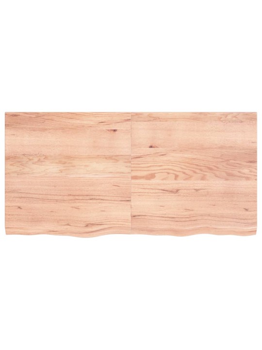 Galda virsma, gaiši brūna, 120x60x(2-4) cm, ozola masīvkoks