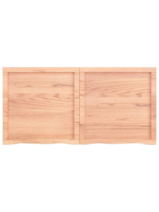 Galda virsma, gaiši brūna, 120x60x(2-4) cm, ozola masīvkoks
