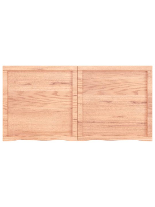 Galda virsma, gaiši brūna, 120x60x(2-6) cm, ozola masīvkoks