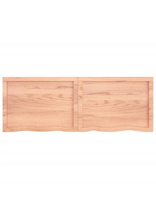Galda virsma, gaiši brūna, 140x50x(2-6) cm, ozola masīvkoks
