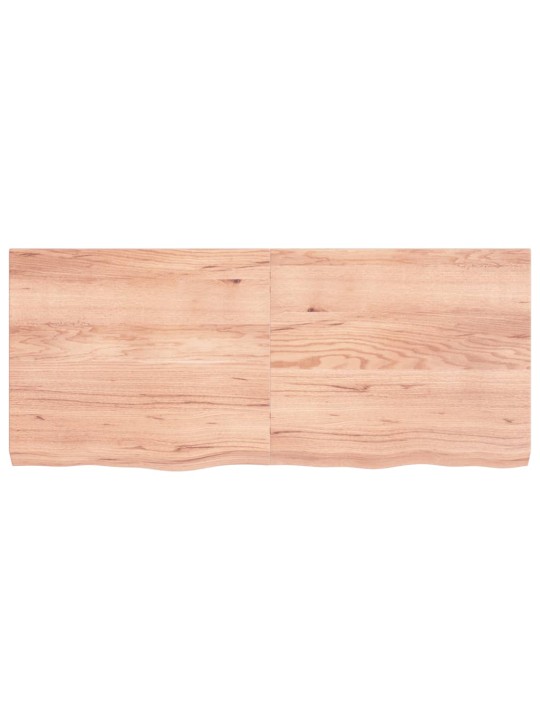 Galda virsma, gaiši brūna, 140x60x(2-6) cm, ozola masīvkoks