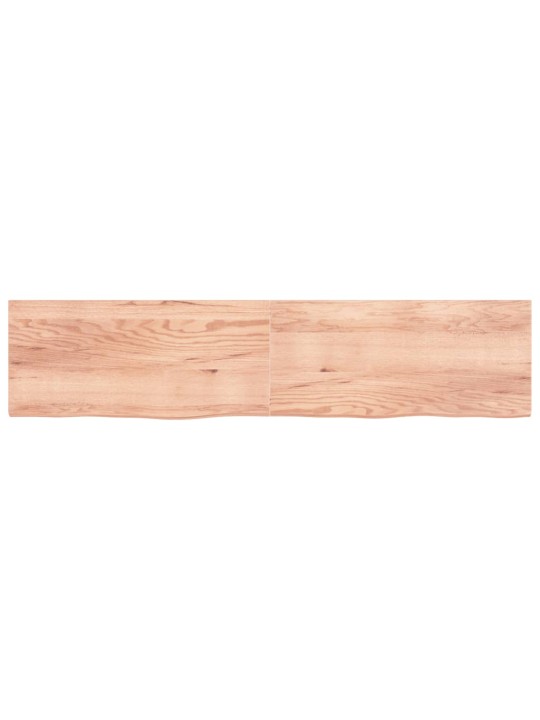 Galda virsma, gaiši brūna, 220x50x(2-4) cm, ozola masīvkoks