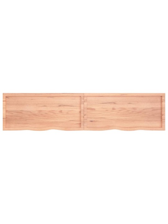 Galda virsma, gaiši brūna, 220x50x(2-4) cm, ozola masīvkoks