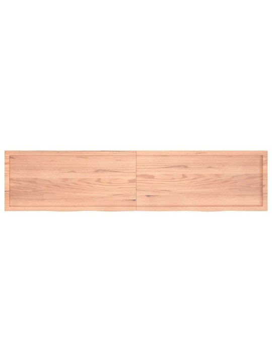 Galda virsma, gaiši brūna, 220x50x(2-6) cm, ozola masīvkoks