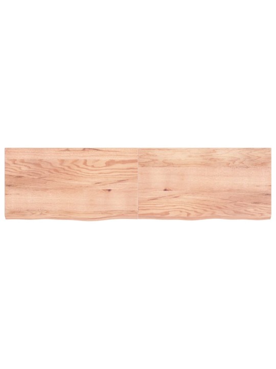 Galda virsma, gaiši brūna, 220x60x(2-6) cm, ozola masīvkoks