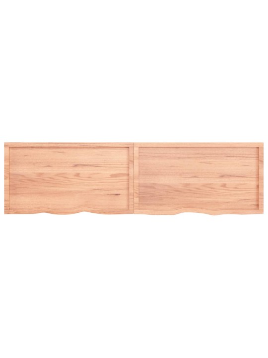 Galda virsma, gaiši brūna, 220x60x(2-6) cm, ozola masīvkoks