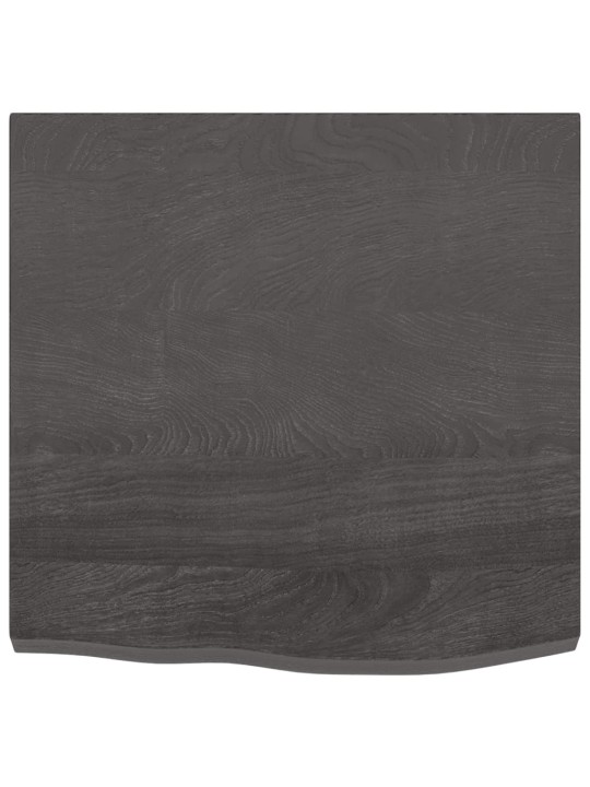 Galda virsma, tumši brūna, 60x60x(2-4) cm, ozola masīvkoks