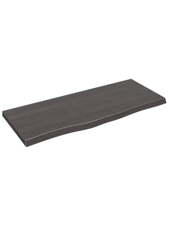 Galda virsma, tumši brūna, 100x40x(2-4) cm, ozola masīvkoks
