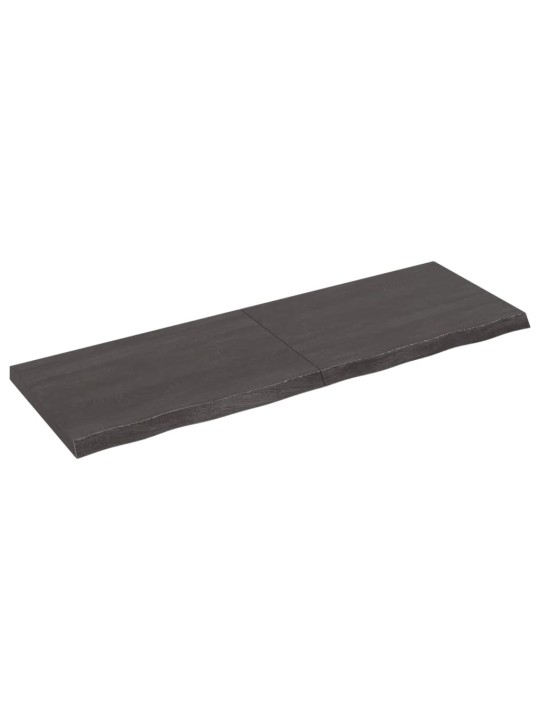 Galda virsma, tumši brūna, 120x40x(2-4) cm, ozola masīvkoks