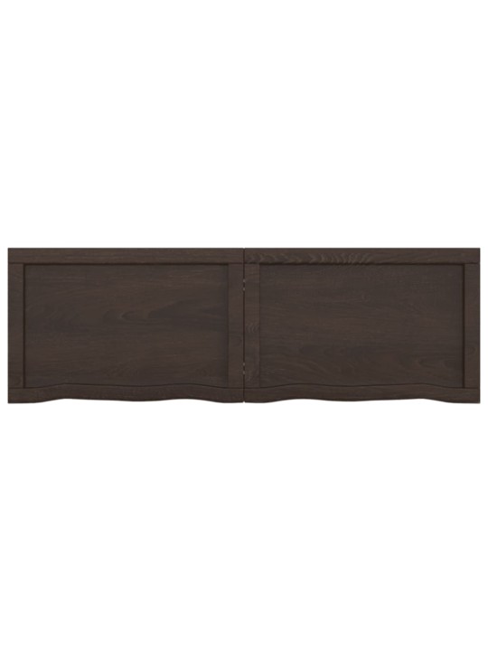 Galda virsma, tumši brūna, 120x40x(2-4) cm, ozola masīvkoks