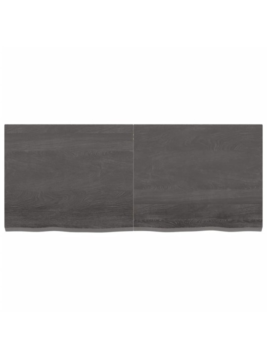 Galda virsma, tumši brūna, 120x50x(2-4) cm, ozola masīvkoks