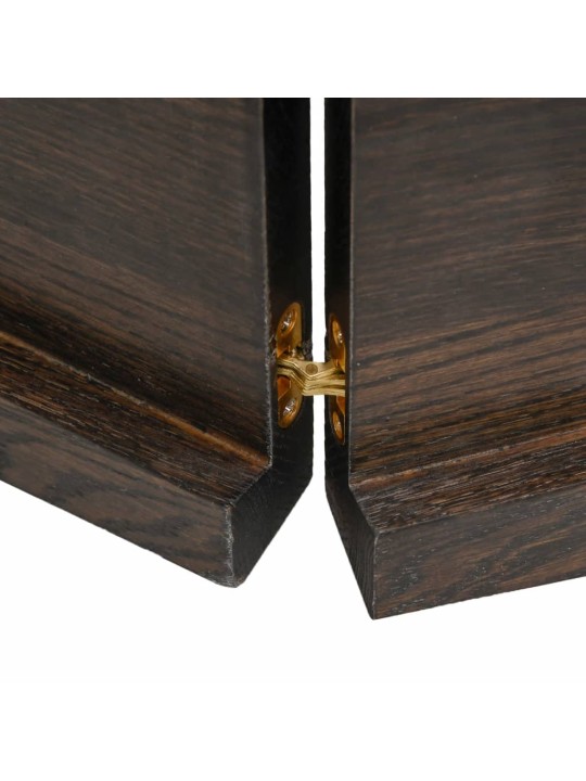 Galda virsma, tumši brūna, 120x50x(2-4) cm, ozola masīvkoks