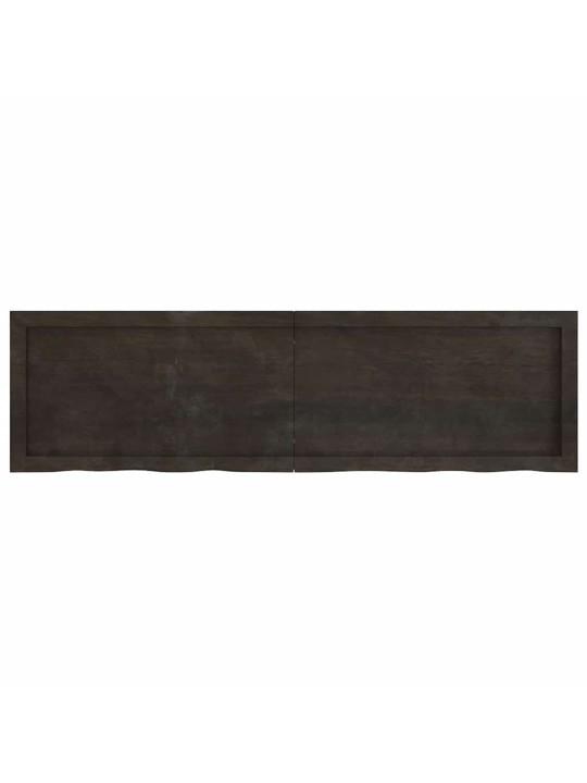 Galda virsma, tumši brūna, 140x40x(2-6) cm, ozola masīvkoks
