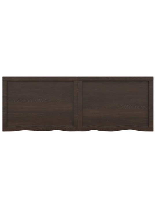 Galda virsma, tumši brūna, 140x50x(2-4) cm, ozola masīvkoks