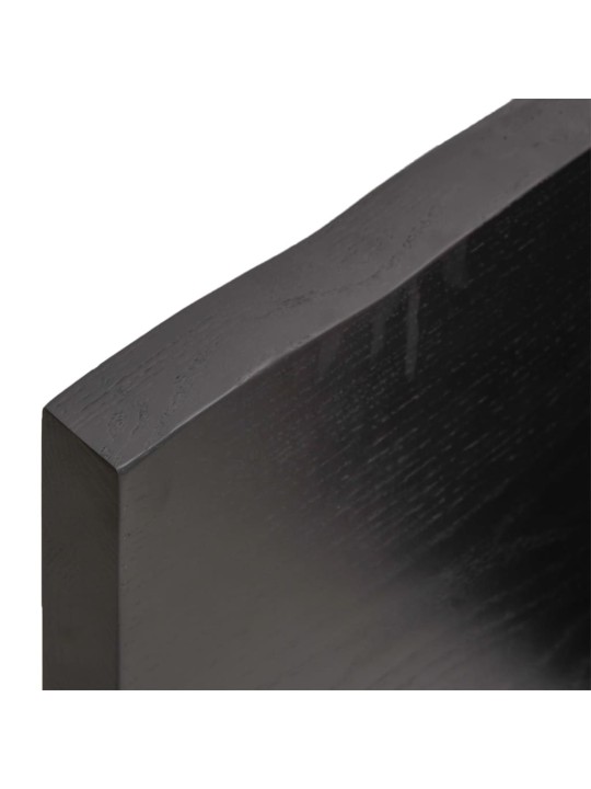 Galda virsma, tumši brūna, 140x50x(2-4) cm, ozola masīvkoks