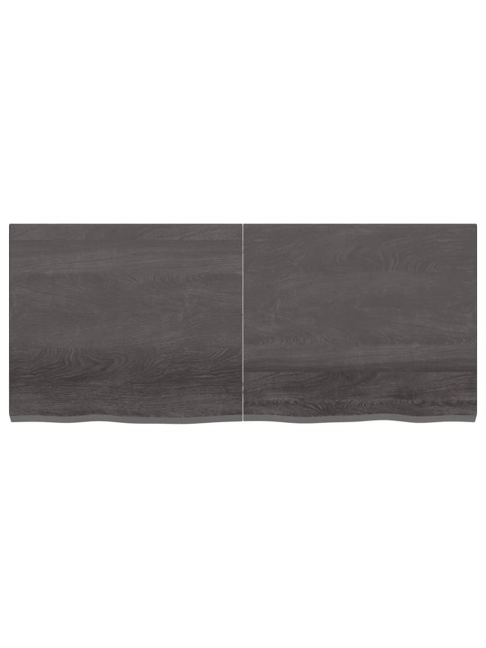 Galda virsma, tumši brūna, 140x60x(2-4) cm, ozola masīvkoks