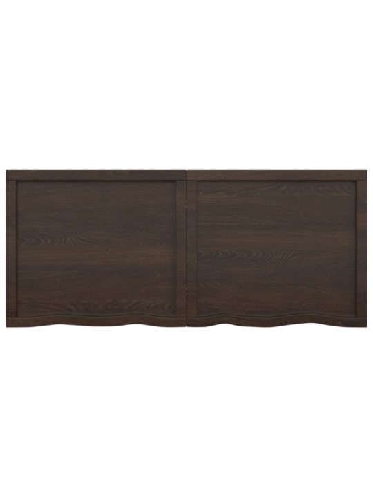 Galda virsma, tumši brūna, 140x60x(2-4) cm, ozola masīvkoks