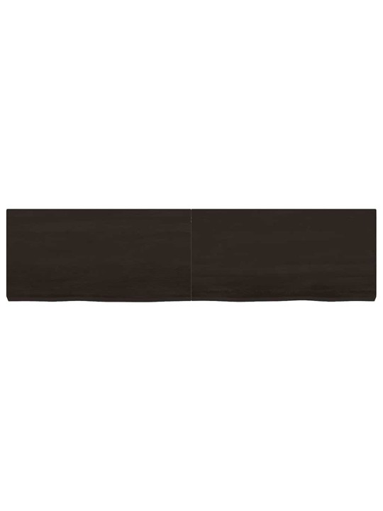 Galda virsma, tumši brūna, 160x40x(2-6) cm, ozola masīvkoks