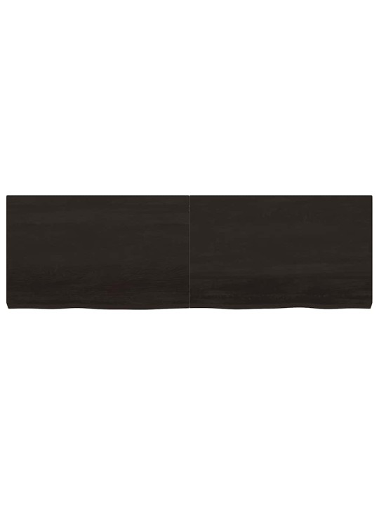 Galda virsma, tumši brūna, 160x50x(2-6) cm, ozola masīvkoks