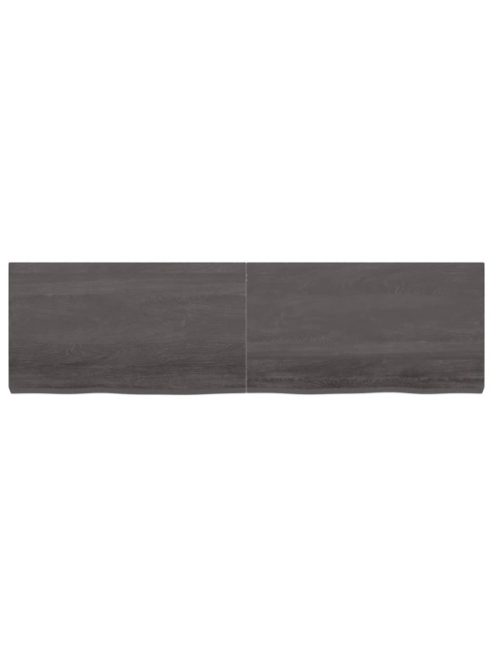 Galda virsma, tumši brūna, 180x50x(2-6) cm, ozola masīvkoks