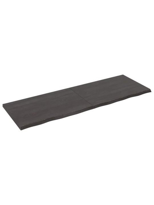 Galda virsma, tumši brūna, 180x60x(2-4) cm, ozola masīvkoks
