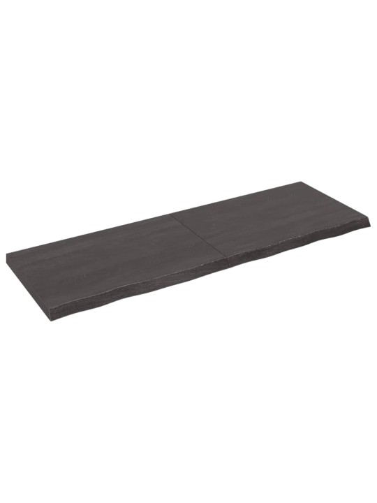 Galda virsma, tumši brūna, 180x60x(2-6) cm, ozola masīvkoks