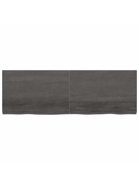 Galda virsma, tumši brūna, 180x60x(2-6) cm, ozola masīvkoks