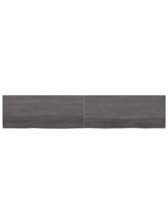Galda virsma, tumši brūna, 200x40x(2-4) cm, ozola masīvkoks