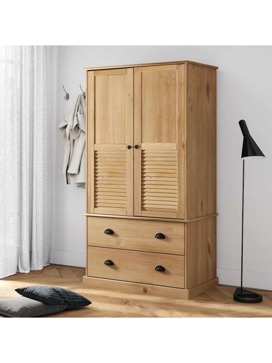 Skapis vigo, 90x55x170 cm, priedes masīvkoks