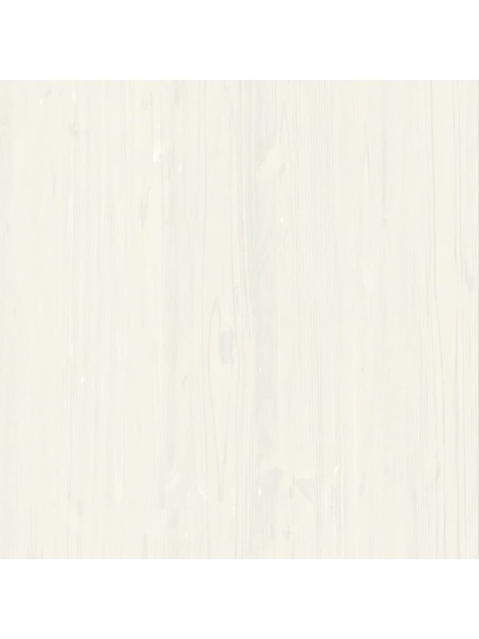 Grāmatu plaukts, VIGO, balts, 85x35x170 cm, priedes masīvkoks