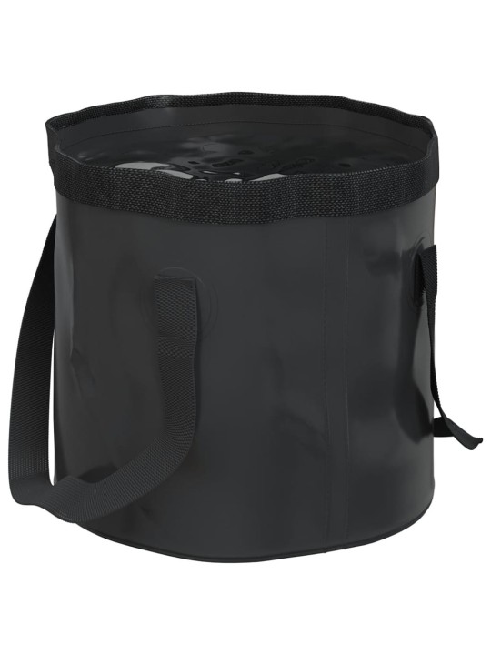 Saliekami spaiņi, 2 gab., melni, 20 l, pvc