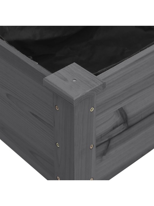 Puķu kaste ar ieliktni, 118x59x80 cm, egles masīvkoks