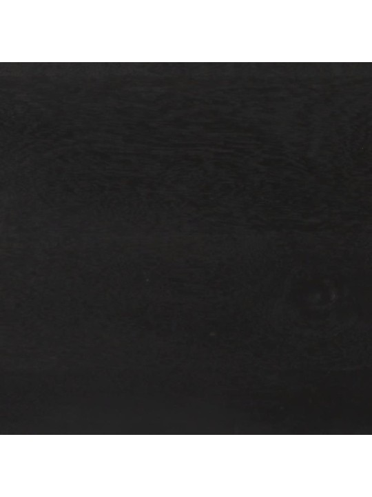 Kumode, melna un zelta krāsa, 110x30x75 cm, mango masīvkoks