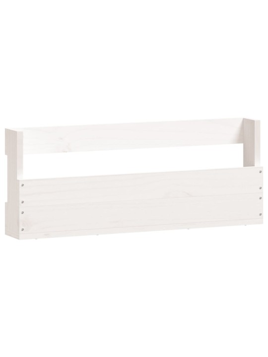 Sienas apavu plaukti, 2 gab., balti, 59x9x23 cm, priedes koks