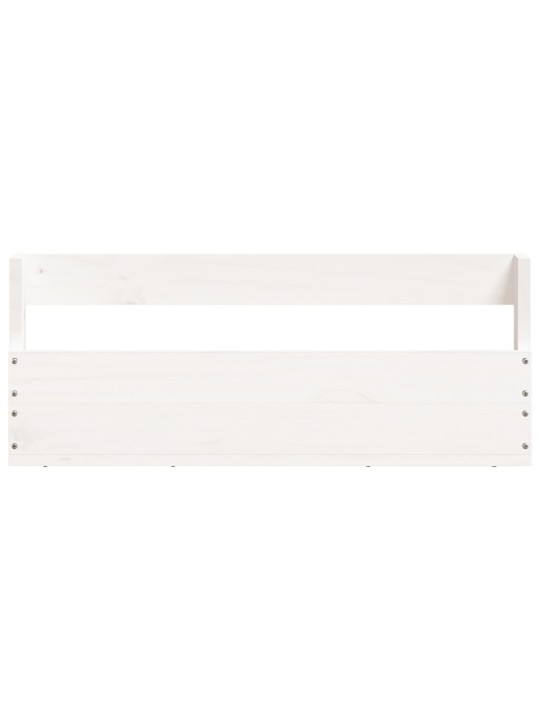 Sienas apavu plaukti, 2 gab., balti, 59x9x23 cm, priedes koks