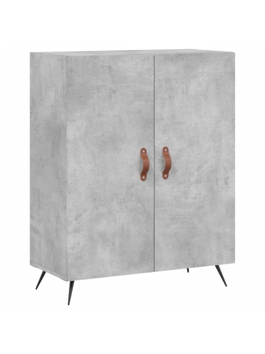 Kumode, betona pelēka, 69,5x34x90 cm, inženierijas koks