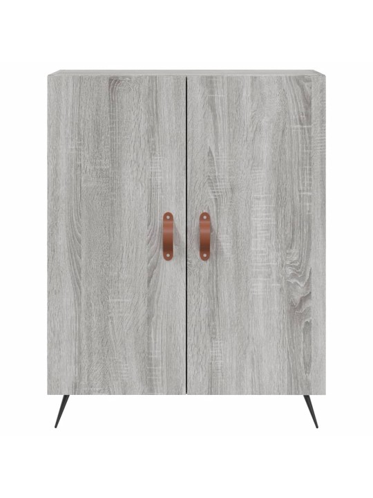Kumode, pelēka ozolkoka, 69,5x34x90 cm, inženierijas koks