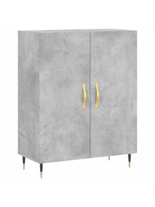 Kumode, betona pelēka, 69,5x34x90 cm, inženierijas koks