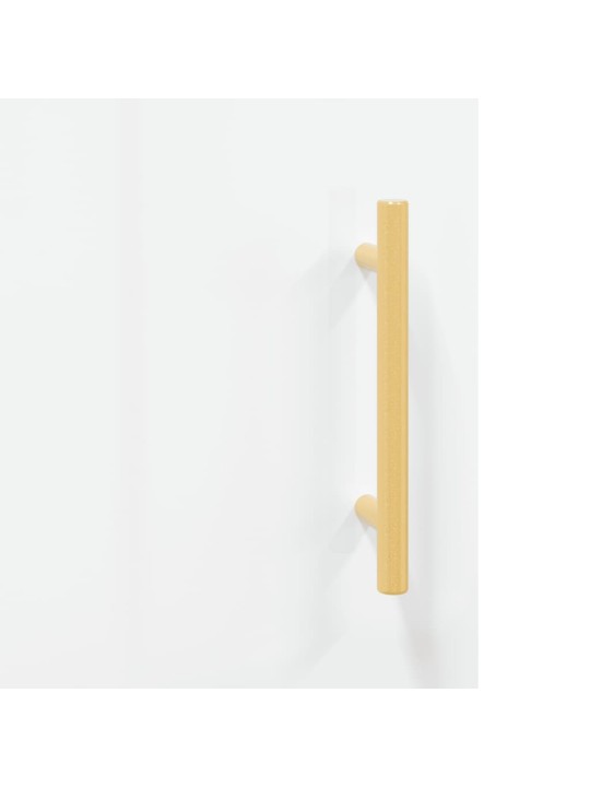 Kumode, spīdīgi balta, 69,5x34x90 cm, inženierijas koks