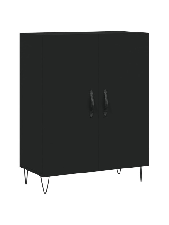 Kumode, melna, 69,5x34x90 cm, inženierijas koks