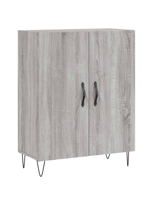 Kumode, pelēka ozolkoka, 69,5x34x90 cm, inženierijas koks