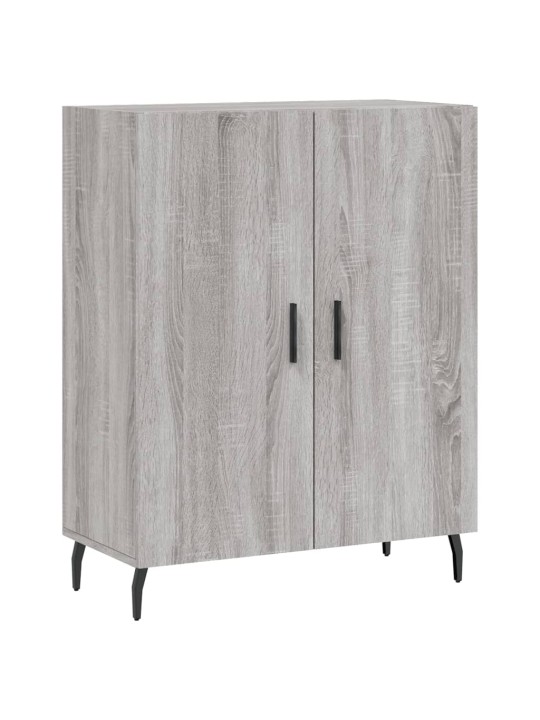Kumode, pelēka ozolkoka, 69,5x34x90 cm, inženierijas koks