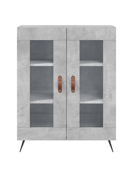 Kumode, betona pelēka, 69,5x34x90 cm, inženierijas koks