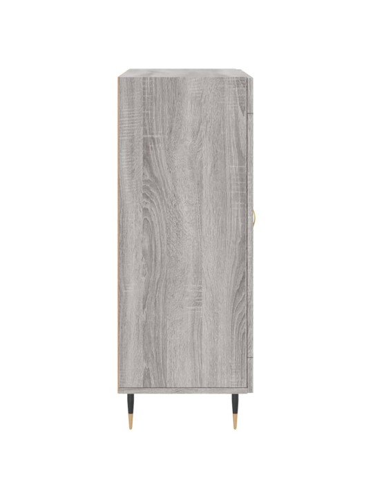 Kumode, pelēka ozolkoka, 69,5x34x90 cm, inženierijas koks