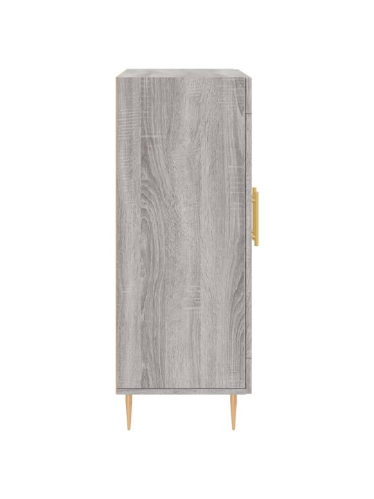 Kumode, pelēka ozolkoka, 69,5x34x90 cm, inženierijas koks