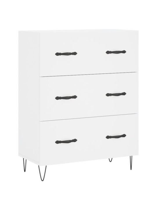 Kumode, balta, 69,5x34x90 cm, inženierijas koks