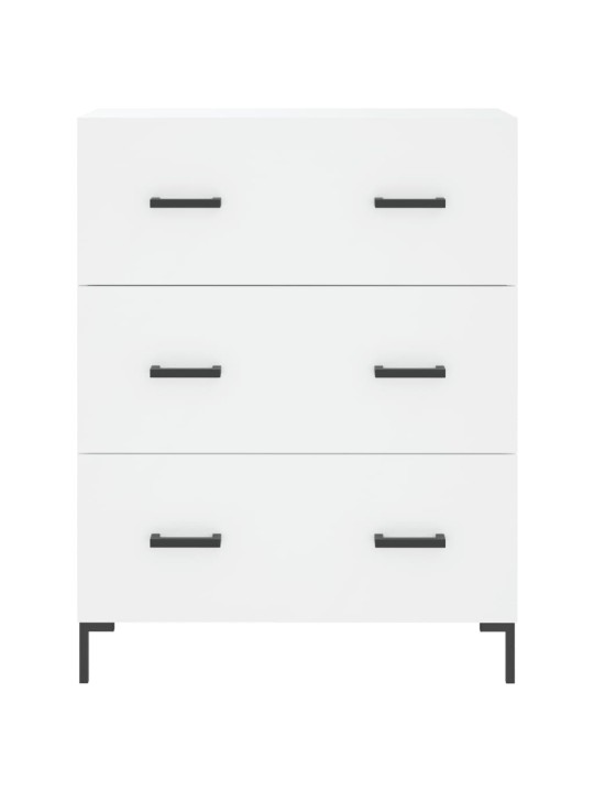 Kumode, balta, 69,5x34x90 cm, inženierijas koks