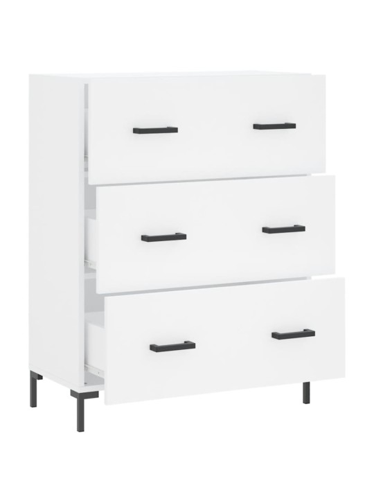 Kumode, balta, 69,5x34x90 cm, inženierijas koks